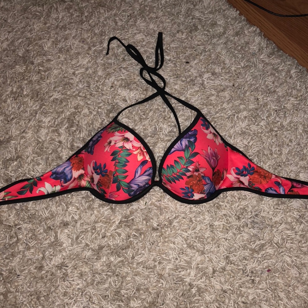 floral print swim suit top